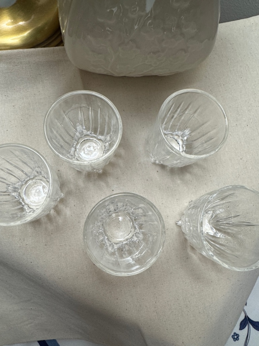 Vintage Smith Glass 1940's Hobnail & Federal Glass Shot (5) glasses - Picture 8 of 14